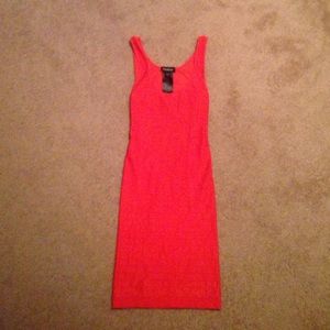 Tangerine orange BEBE dress