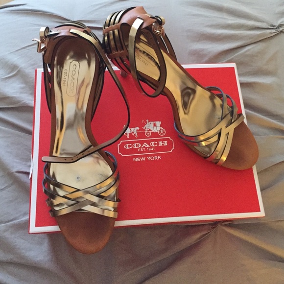 Gold Coach Heels