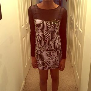 Forever 21 geometric bodycon dress