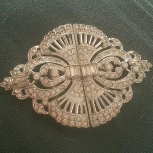 Vintage crystal belt buckle