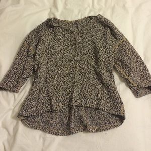 American apparel cropped reversible easy sweater