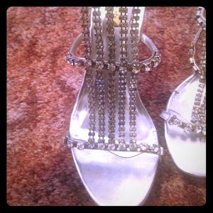 Faux diamond studded prom shoes!