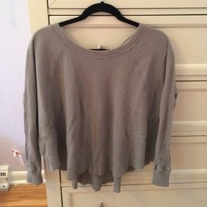 Waffle oversized shirt