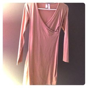 AMERICAN APPAREL SIZE LARGE BODYCON CROSS DRESS