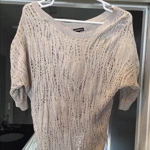 Express cream sweater