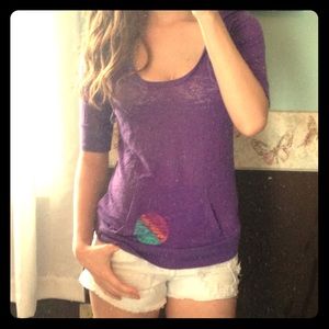Purple 3/4 Shirt