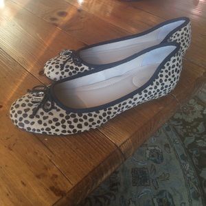 Calvin Klein calf hair leopard print flats size 7
