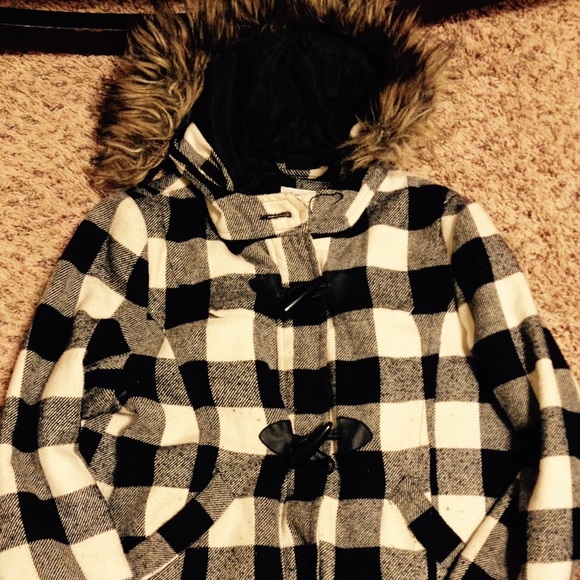 Warm black and white jacket