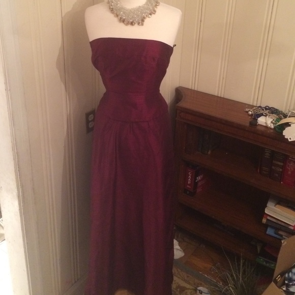 Shoshanna Strapless Silk 2-piece Dress