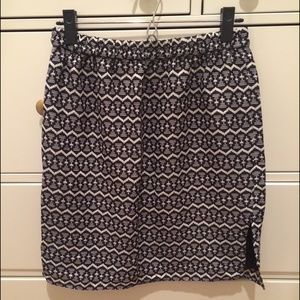 LOFT Skirts - FINAL MARKDOWN: Black and White Print Skirt LOFT Skirts - FINAL MARKDOWN: Black and White Print Skirt