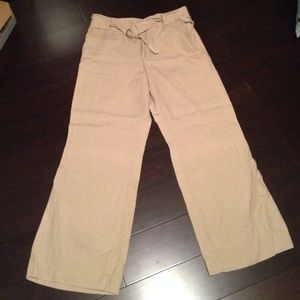 Old navy linen pants khaki