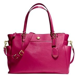 SOLD in bundle Coach Berry Pink Saffiano Leather