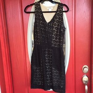 Black lace dress