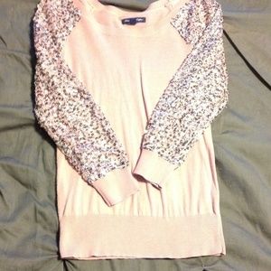 Pink Sequin Sweater