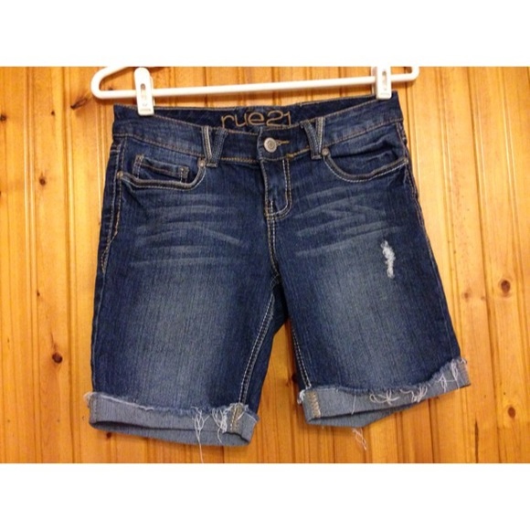 Denim Bermuda Shorts