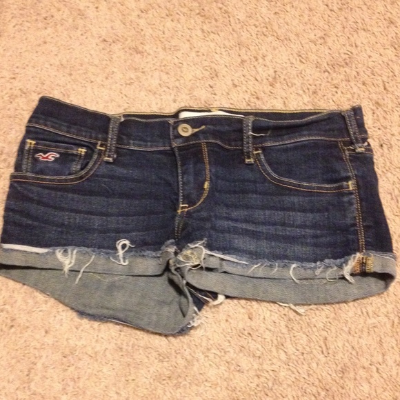Dark wash shorts