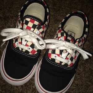 Toodles checker print vans