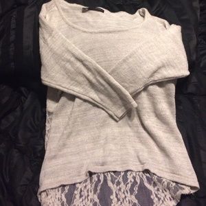 Sparkly off white sweater