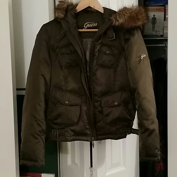 @JmaloveGUESS brand Down Jacket with fur hood