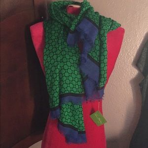 Blue and green Vera Bradley scarf