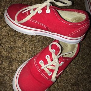 Toddler red vans