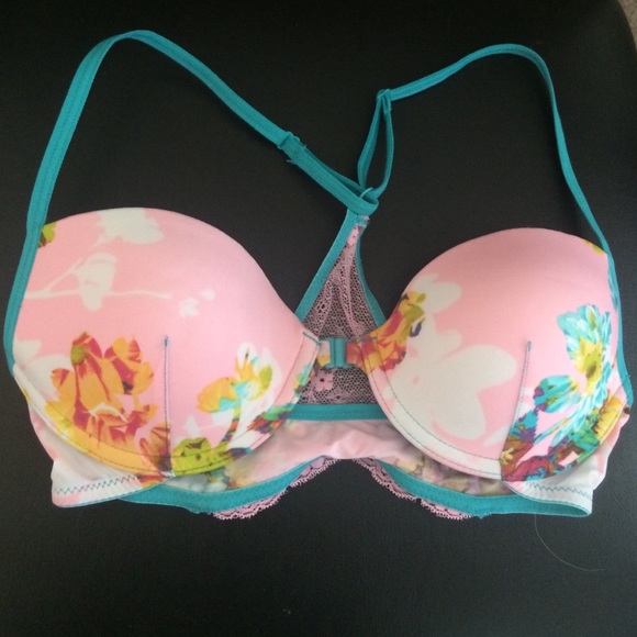 Tropical floral lingerie set