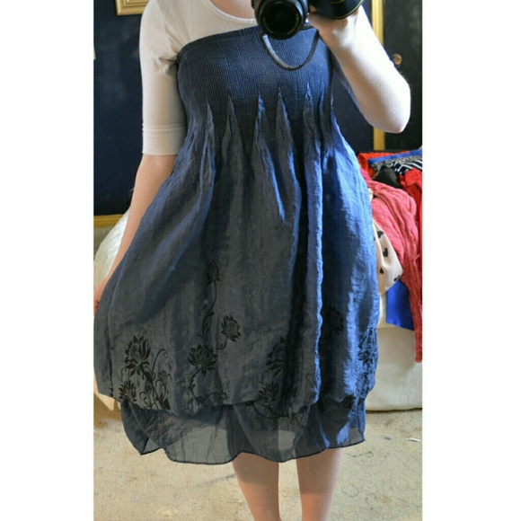 Blue sun dress