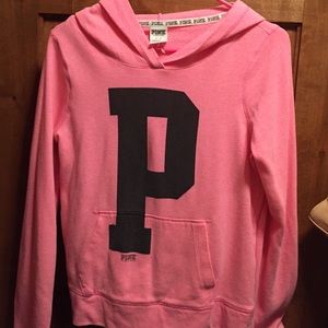 Victoria secret PINK pink hooded sweatshirt