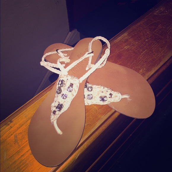 naughty monkey Shoes - Brand new white sandals!