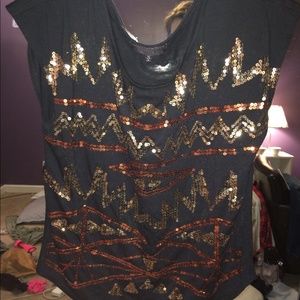 Sequin black Buckle shirt