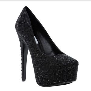 Steve Madden Deeva Rhinestone Encrusted Platforms