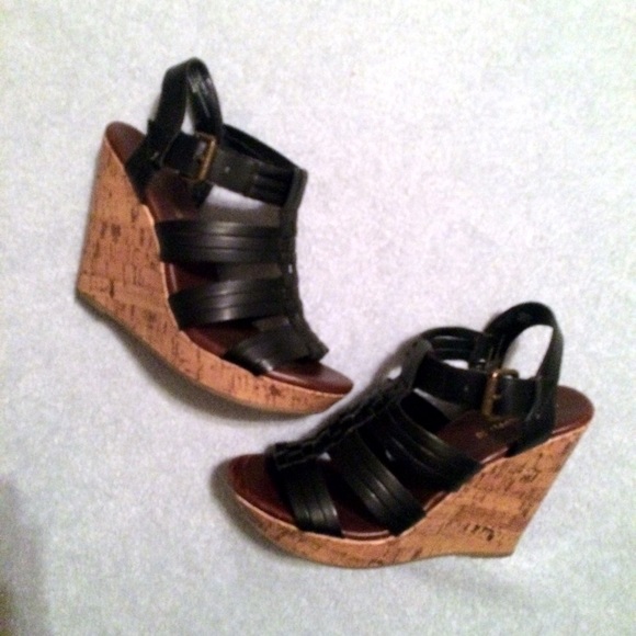 Black & Cork Wedges