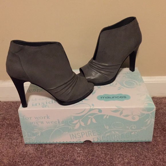 Never Worn Gray Booties