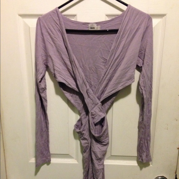 Asos lilac open sides shirt long