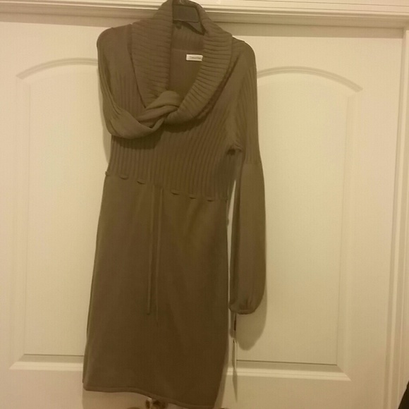 Calvin Klein Cowl Neck Sweater Dress