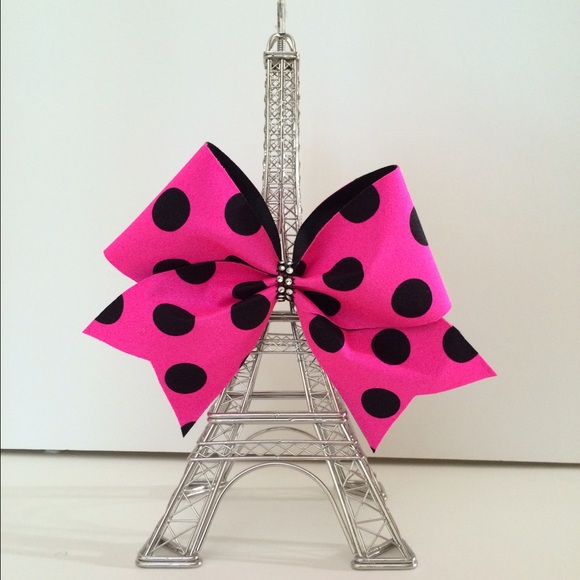 Polka Dot Cheer Bow - Picture 1 of 1