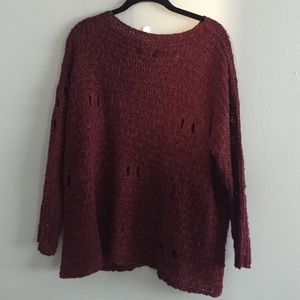 LF wholey Maroon/purple sweater