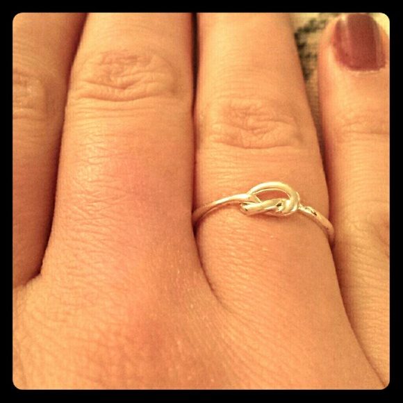 925 sterling silver love knot ring