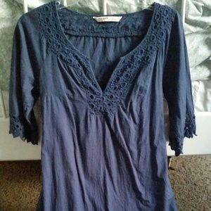 Old Navy, Navy Eyelet Dress