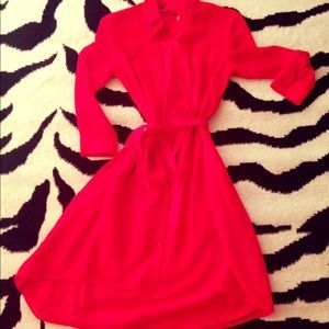 Beautiful Chiffon Magenta dress by Armani Excange!