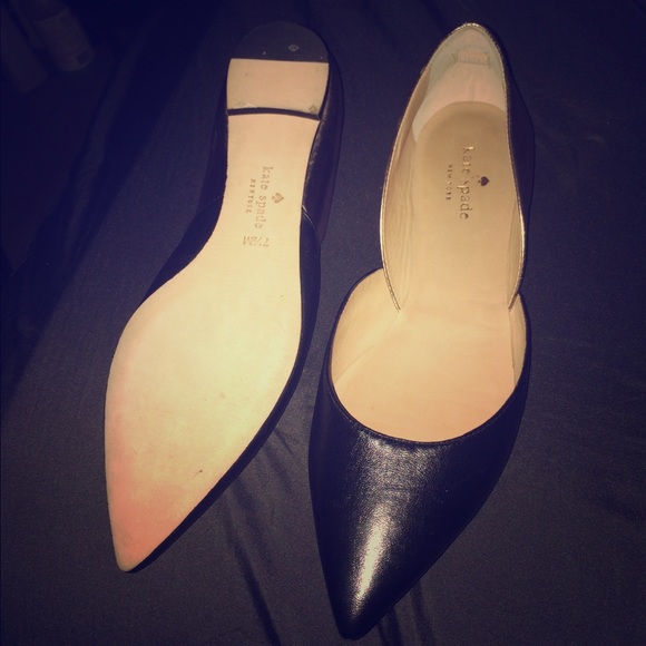 New without tags Kate Spade pointed 2 tone flats