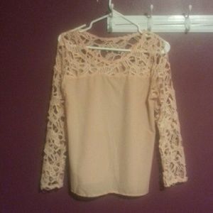 Light pink top