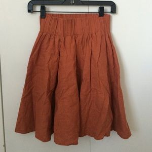 Urban Outfitters burnt orange skirt