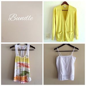 Bundle- Cardigan and two tank tops