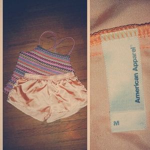 100% American Apparel polyester shorts