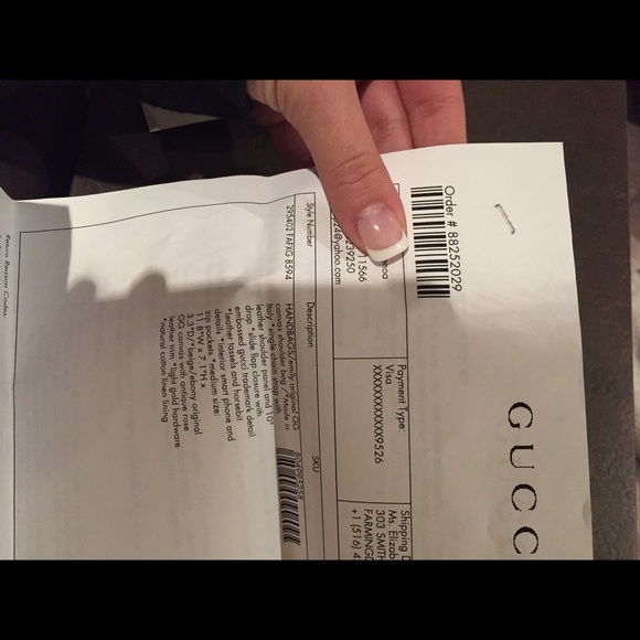 Gucci Handbag nude and gucci print gold hardware. - Picture 3 of 5