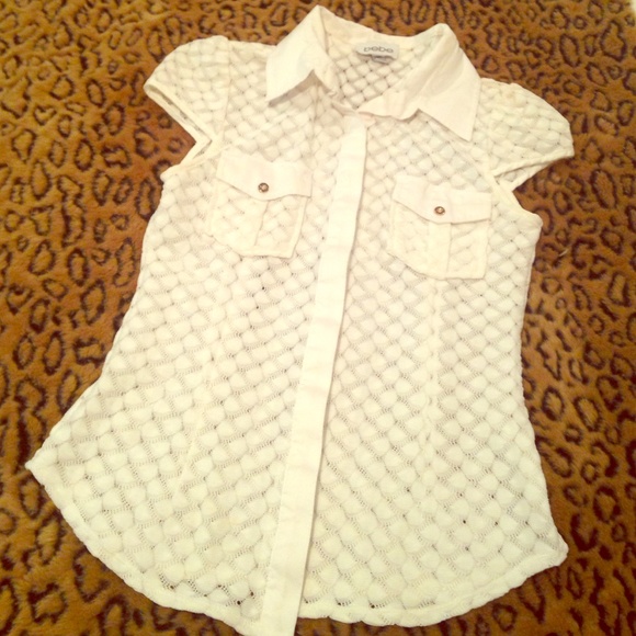 Bebe small white shirt