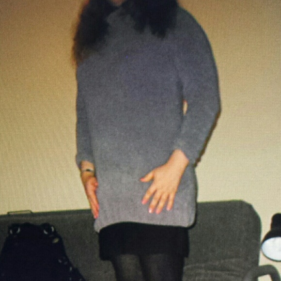 Warm gray sweater dress - Picture 3 of 3