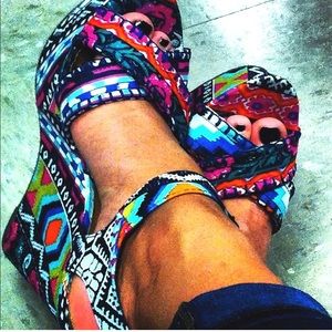 Wild pair multi colored high heels