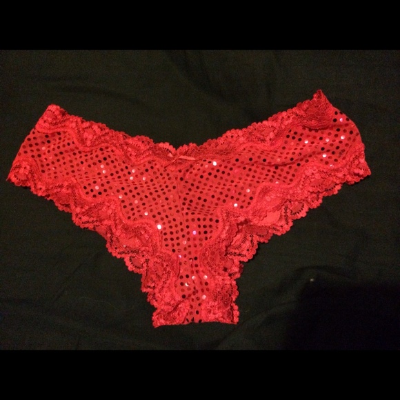 Victoria's Secret red sequin NWOT cheeky panties